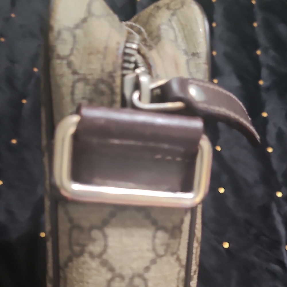 Gucci Brown Monogram Crossbody Bag - Picture 12 of 12